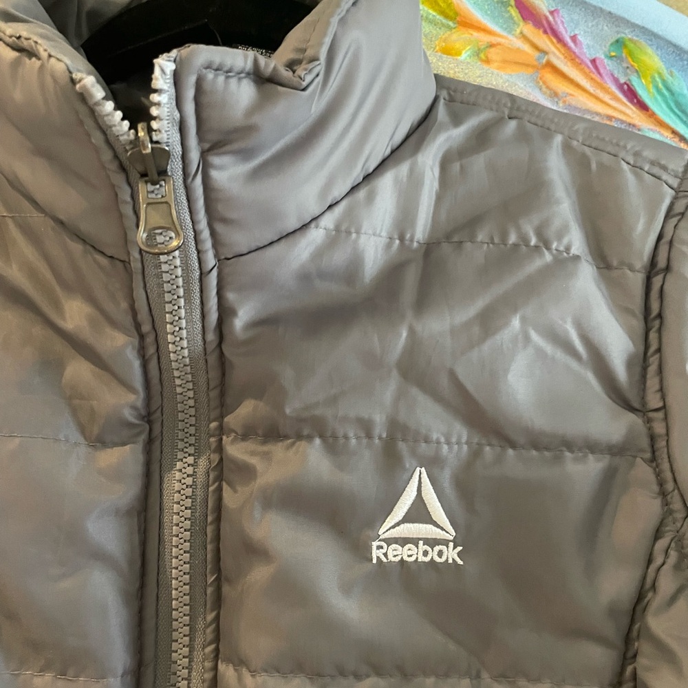 Vintage Old School Gray/Grey Reebok medium jacket - Picture 2 of 6